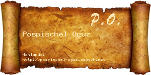 Pospischel Oguz névjegykártya